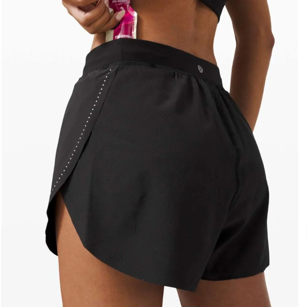 Lululemon Find Your Pace HR Lined Shorts 3” Black Sz 6 Womens Swift Running - Picture 1 of 16